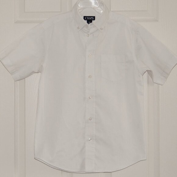Chaps Other - CHAPS Girls Short Sleeve White Button-Down Shirt, Size 10 (Bust: 33")